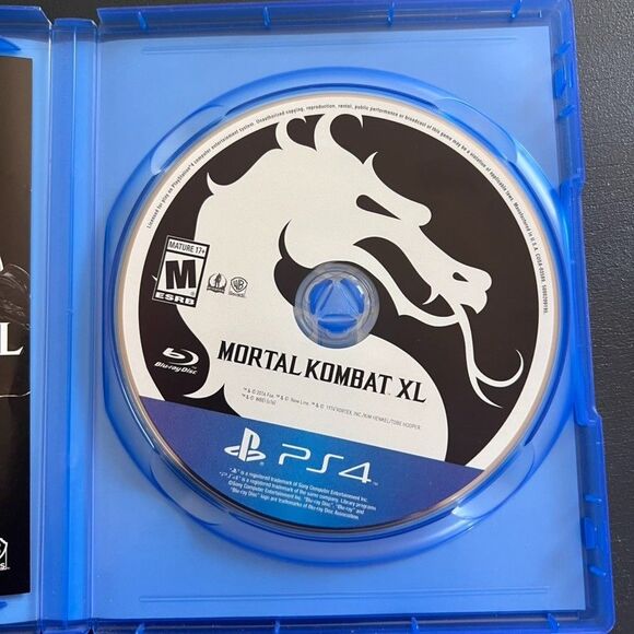 Mortal Kombat XL (Playstation 4, 2016) PS4 Disc & Case Video Game - Picture 3 of 3
